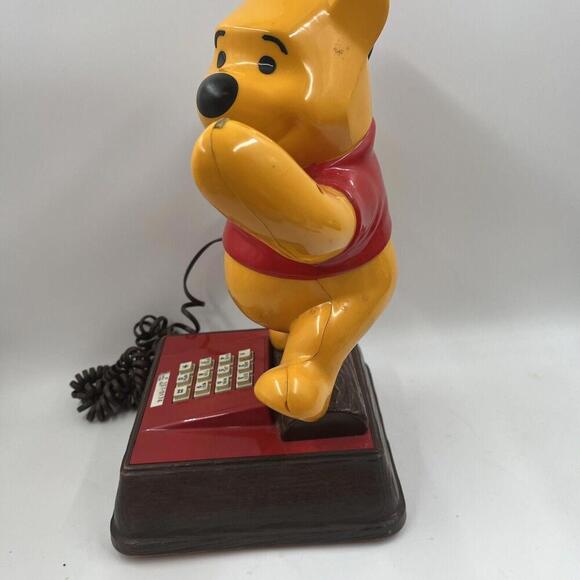 Vintage WINNIE THE POOH Landline Telephone Collectible Antique Disney 1964 - Picture 4 of 12